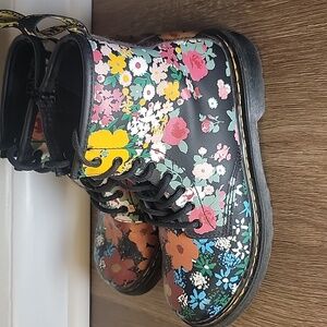 Floral Doc Martens - 1460 J Kids US Size 3